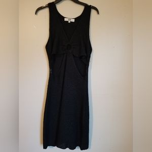 XL Madden NYC Medium Length Black Dress